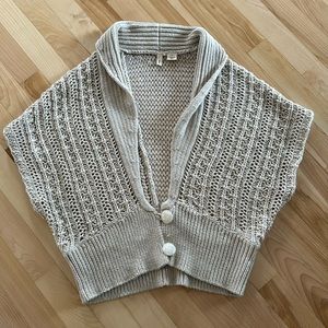 Anthropologie Moth beige shawl size medium/large shimmer